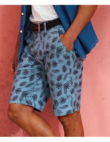 W-WB905-Short imprimé palmier homme